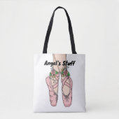 Personalisierter Ballettbeutel | Tanzschuhe Tasche (Vorderseite)
