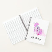 Personalisierter Ballettlehrer Wasserfarbe Notizblock (Innenseite)