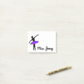 Personalisierter Balletttanzlehrer-Geschenk Post-it Klebezettel (Auf Schreibtisch)