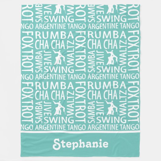 Personalisierter Ballsaal Fleecedecke (Vorderseite)