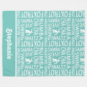 Personalisierter Ballsaal Fleecedecke (Vorderseite (Horizontal))