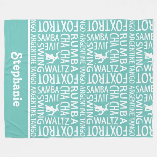 Personalisierter Ballsaal Fleecedecke (Vorderseite (Horizontal))