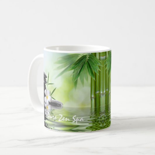 Personalisierter BambusZen entsteint Kaffeetasse (Vorderseite Links)