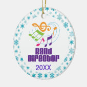 Personalisierter Band-Direktor Christmas Gift Keramikornament (Links)