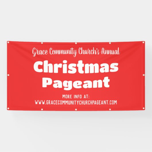 Personalisierter Banner der Roten Kirche (Horizontal)