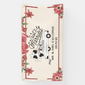 personalisierter Banner für verheiratete Fahrzeuge (Vertikal)