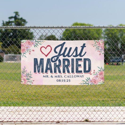 personalisierter Banner für verheiratete Fahrzeuge (Insitu)