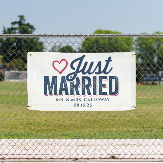 personalisierter Banner für verheiratete Fahrzeuge (Insitu)