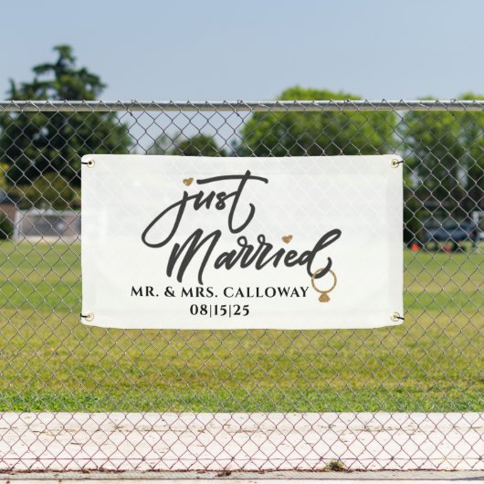 personalisierter Banner für verheiratete Fahrzeuge (Insitu)