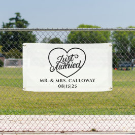 personalisierter Banner für verheiratete Fahrzeuge