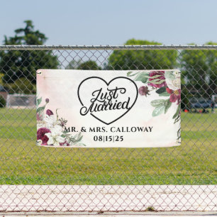 personalisierter Banner für verheiratete Fahrzeuge