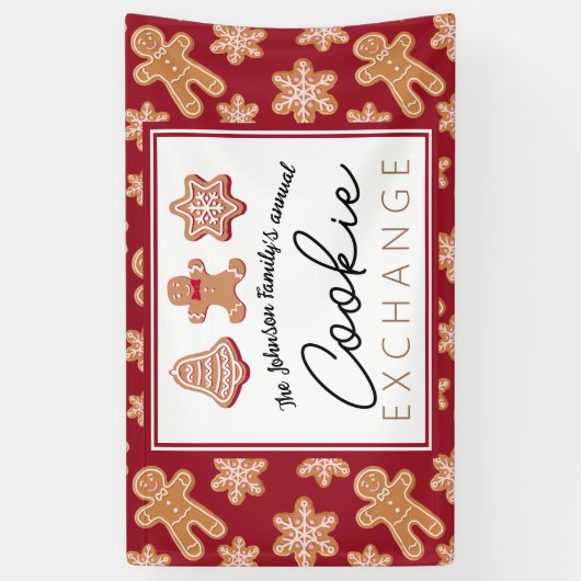 Personalisierter Banner Weihnachtskochtausch (Vertikal)
