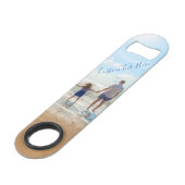 Personalisierter Bar für benutzerdefiniertes Foto  Speed Flaschenöffner (Rückseite Schrägansicht)