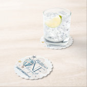 Personalisierter Bär in einem Ballon Papier-Unters Untersetzer (Vor Ort)