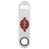 Personalisierter Bar-Key für Red Quatrefoil Speed Flaschenöffner