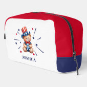 Personalisierter Bärenname Name der Kinder Waschbeutel (Rechte Ecke)