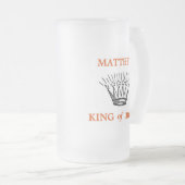 Personalisierter Bark Funny Mattglas Bierglas (VorderseiteRechts)