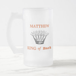 Personalisierter Bark Funny Mattglas Bierglas