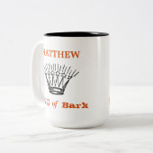 Personalisierter Bark Funny Zweifarbige Tasse (Vorderseite Links)