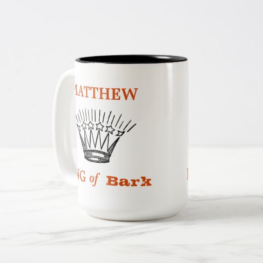 Personalisierter Bark Funny Zweifarbige Tasse (Vorderseite Links)