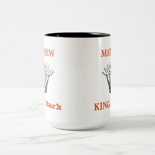 Personalisierter Bark Funny Zweifarbige Tasse (Mittel)