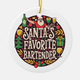 Personalisierter Barkeeper Weihnachtsschmuck