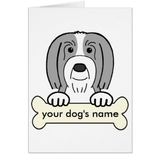 Personalisierter bärtiger Collie