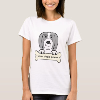 Personalisierter bärtiger Collie T-Shirt