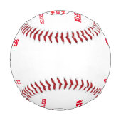 Personalisierter Baseball (Rückseite)