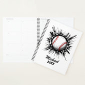 Personalisierter Baseball-Ball bricht durch die Ma Planer (Anzeige)