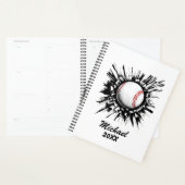 Personalisierter Baseball-Ball bricht durch die Ma Planer (Anzeige)