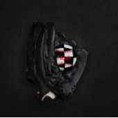 Personalisierter Baseball-Ball in Schwarzweiß Baseball