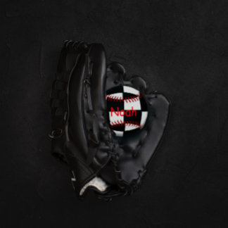 Personalisierter Baseball-Ball in Schwarzweiß Baseball