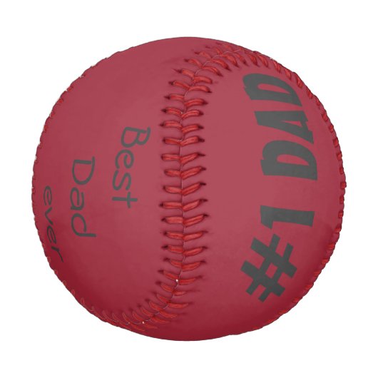 Personalisierter Baseball/Bester Vater je Baseball (Schrägansicht)