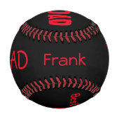 Personalisierter Baseball/Bester Vater je Baseball (Rückseite)