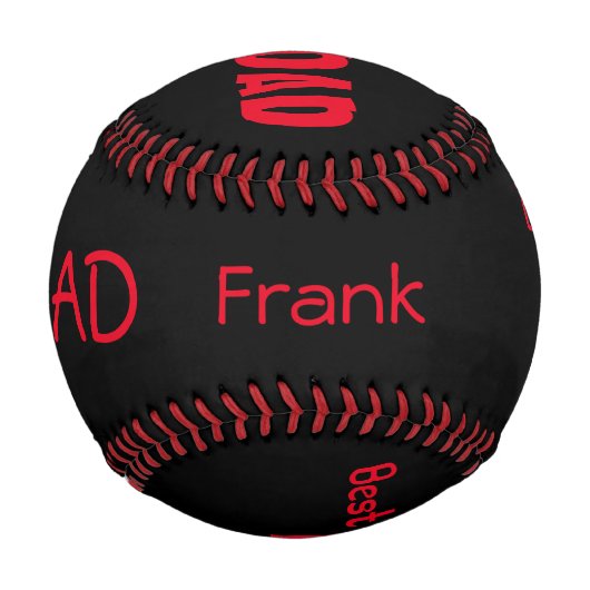 Personalisierter Baseball/Bester Vater je Baseball (Rückseite)