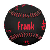 Personalisierter Baseball/Bester Vater je Baseball (Vorderseite)