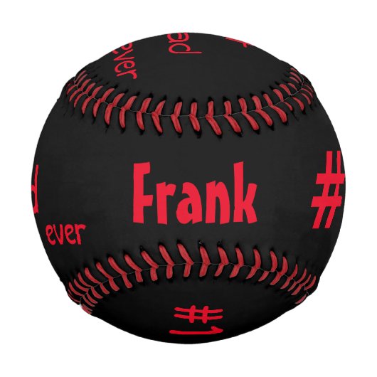 Personalisierter Baseball/Bester Vater je Baseball (Vorderseite)