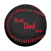 Personalisierter Baseball/Bester Vater je Baseball (Vorderseite Links)