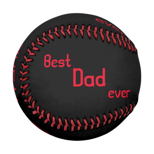 Personalisierter Baseball/Bester Vater je Baseball (Vorderseite Links)
