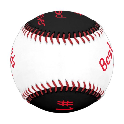 Personalisierter Baseball/Bester Vater je/ Baseball (Vorderseite)