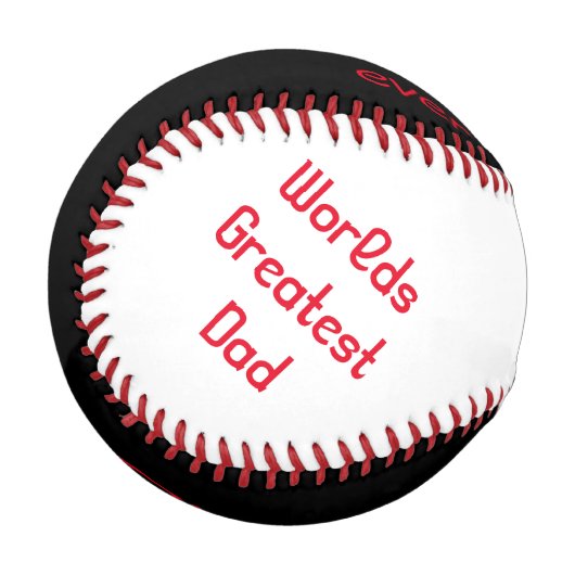 Personalisierter Baseball/Bester Vater je/ Baseball (Vorderseite Links)