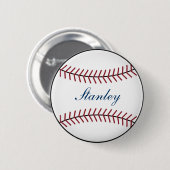 Personalisierter Baseball-Button Button (Vorne & Hinten)