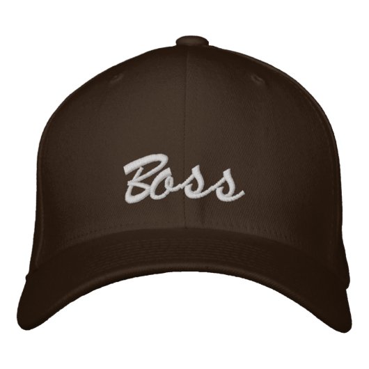 Personalisierter Baseball-Cap-Boss-Hut Bestickte Baseballkappe (Vorderseite)
