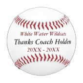 Personalisierter Baseball-Coach Dankeschön-Geschen Baseball (Vorderseite)