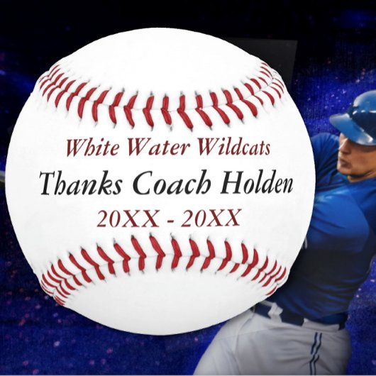 Personalisierter Baseball-Coach Dankeschön-Geschen Baseball