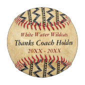 Personalisierter Baseball-Coach Dankeschön-Geschen Baseball (Vorderseite)