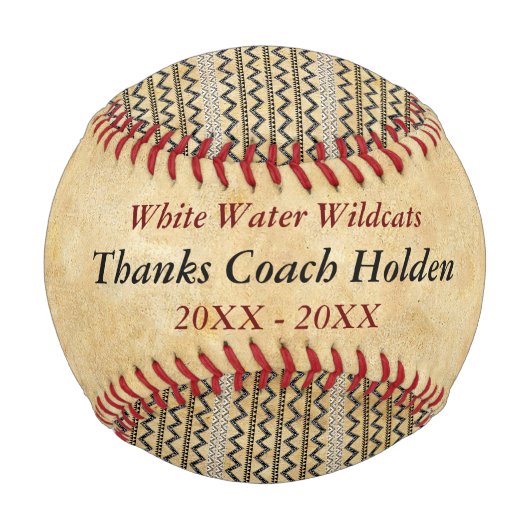 Personalisierter Baseball-Coach Dankeschön-Geschen Baseball (Vorderseite)