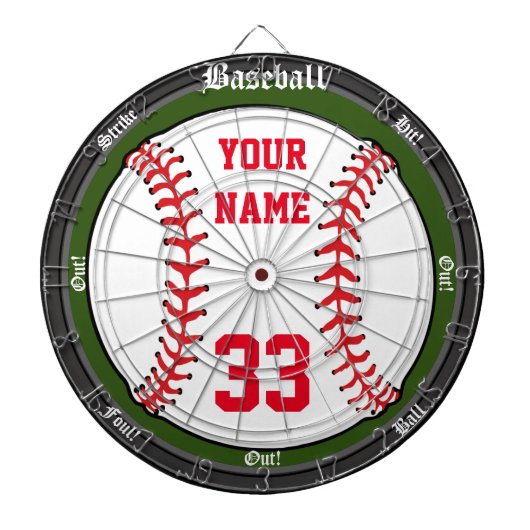 Personalisierter Baseball Dartscheibe (vorne)