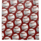 Personalisierter Baseball Duschvorhang (Vorderseite)